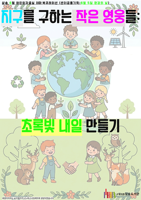[6월 어린이 테마(센터공통기획: 환경의 날 기념)]:  지구를 구하는 작은 영웅들