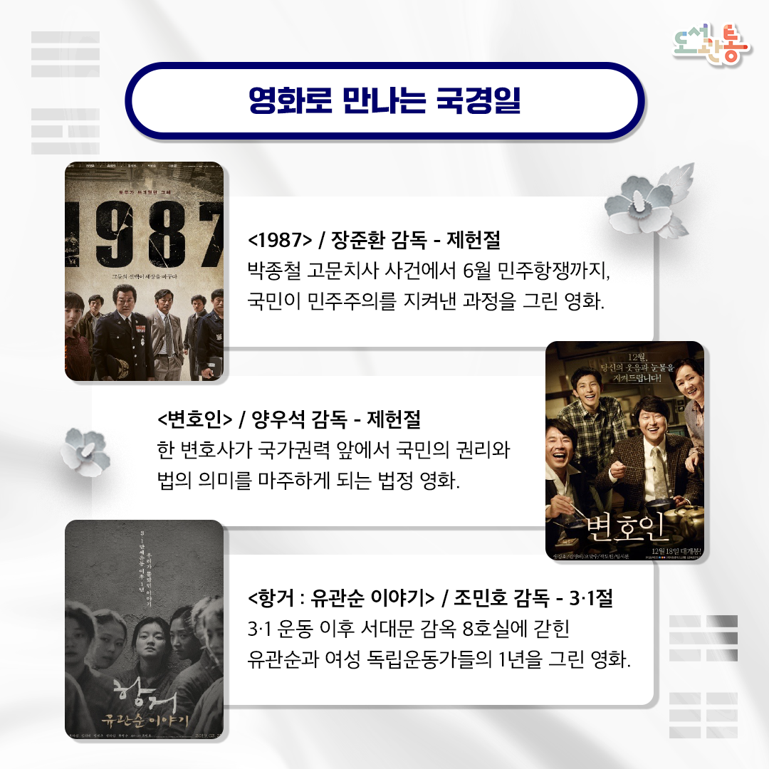 영화로 만나는 국경일